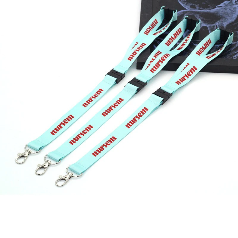 No Minimum Order Customized Sublimation Polyester Lanyard for ID Card Holder