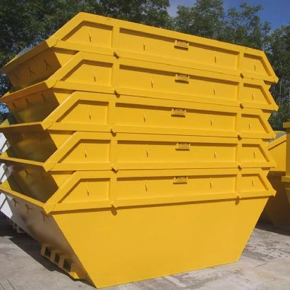 Australia outdoor steel skip bins Industrial crane lift waste bins 6 cbm