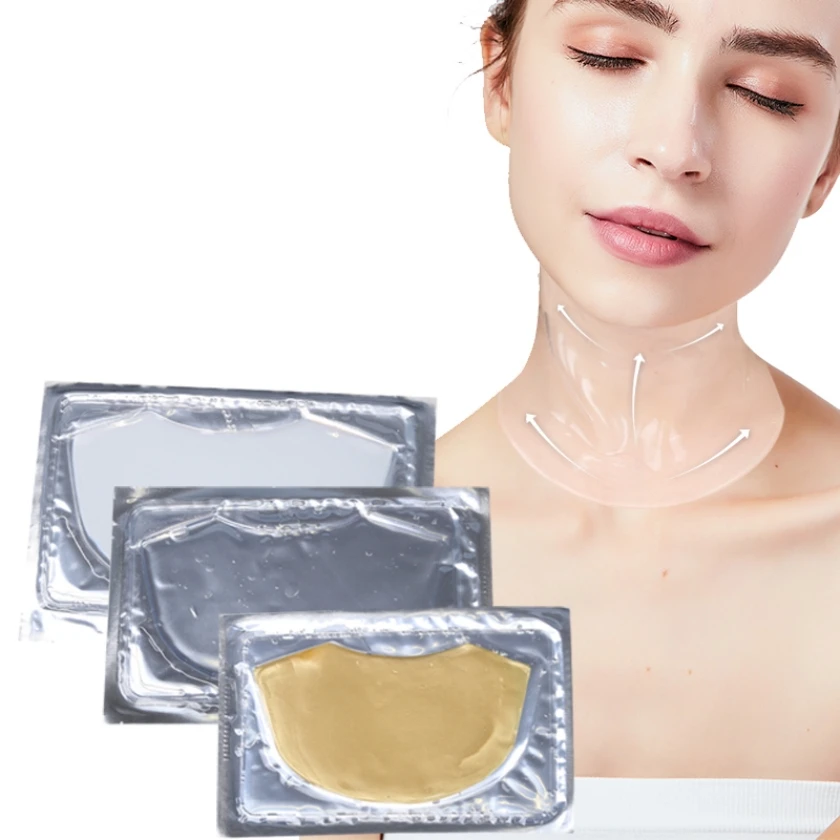 OEM natural firming nourishing anti wrinkle korea gold collagen neck mask
