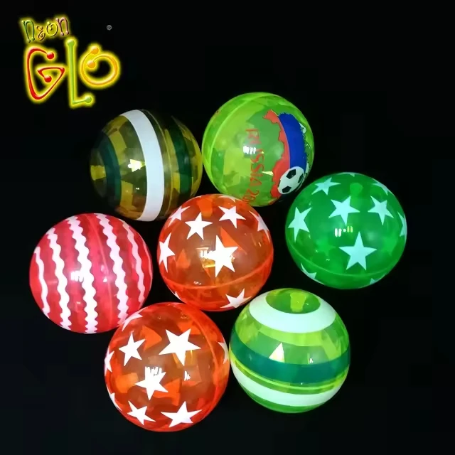 Wholesale Light Up Bouncy Ball Multi Color LED Light Up Juggling Balls Skill Game Toy Gifts Indoor Outdoor Games Ball Toys