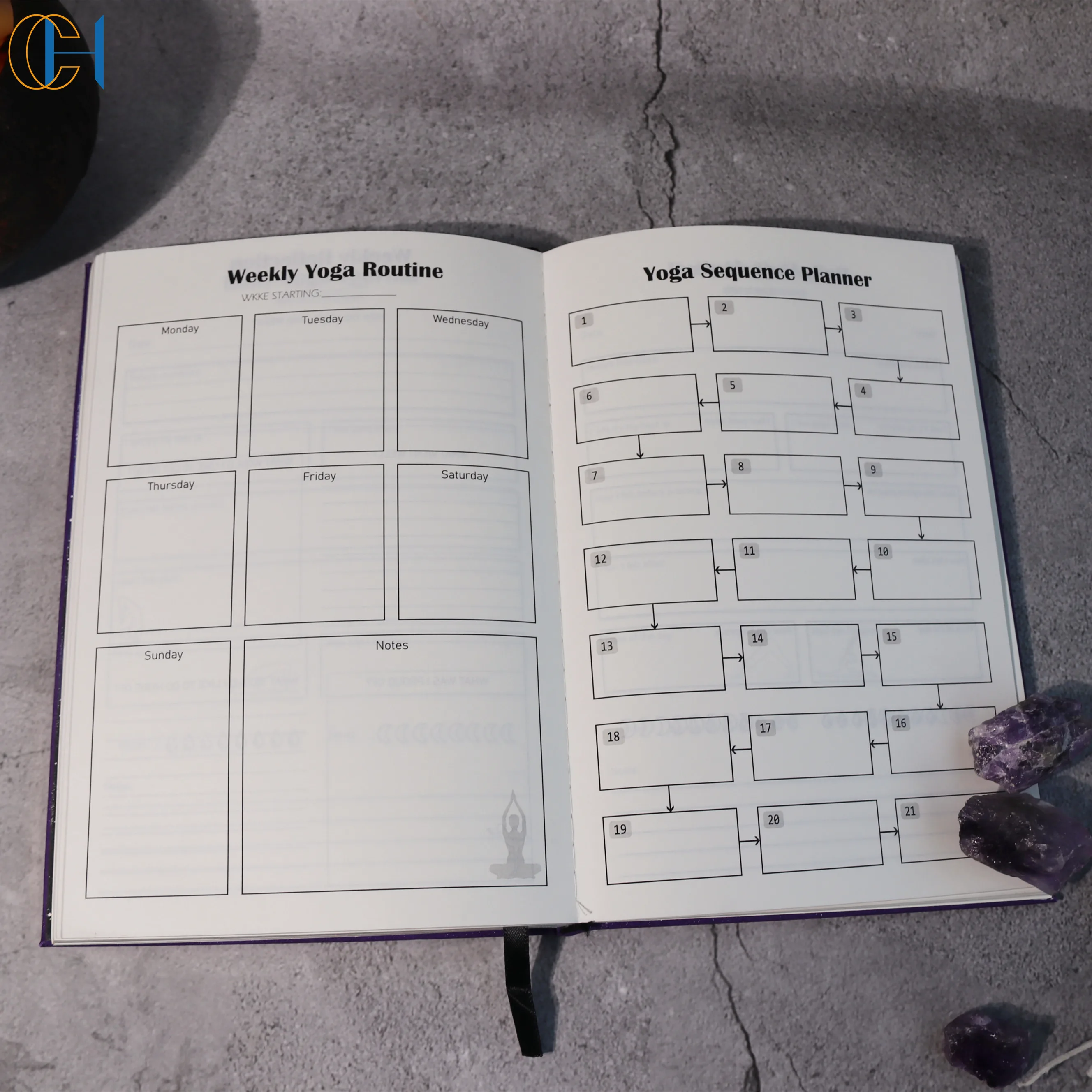 Spiritual  Healing Alchemist Book With Crystal Embossed Notepad Diary With Lock Wholesale Leather Journal