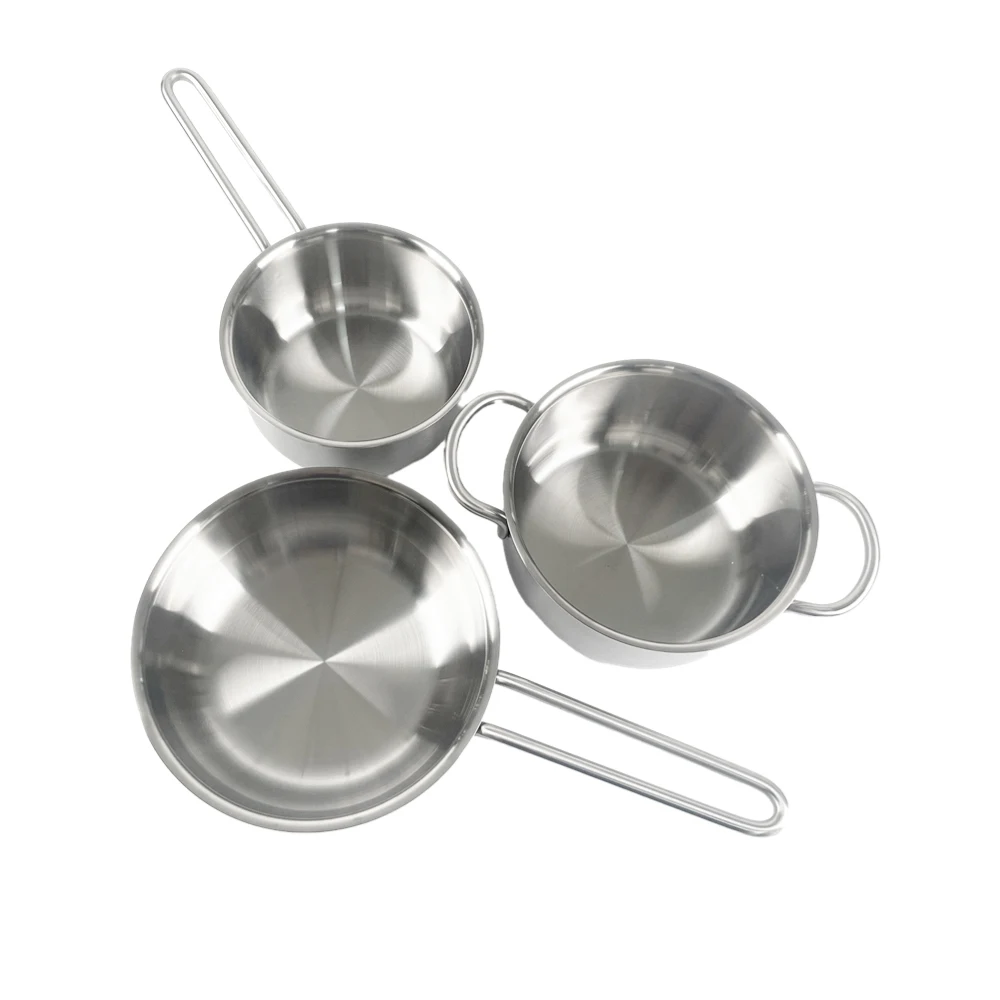 Europe Style 3ply Stainless Steel Cooking Pot Set Kitchen Cookware Set 2mm Thickening Nonstick Pots And Sauce Pans