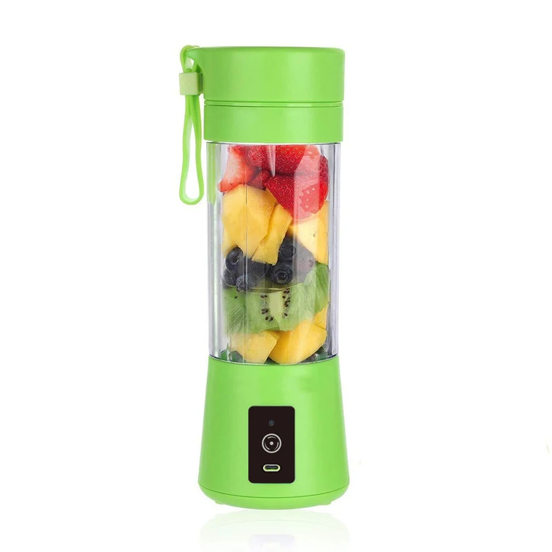 380 ml Mini Portable Blender Cup Electric Fruit Juicer Extractor Machine Rechargeable Juice Maker Dispenser Bottles 150W 6 Blade