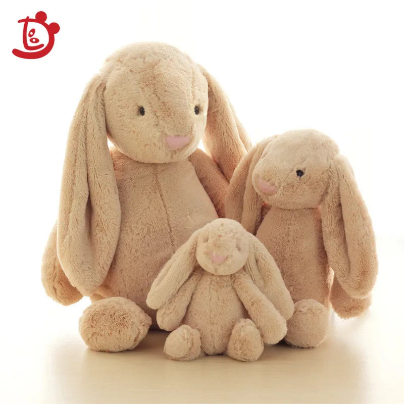 JXN6 Custom Bunny Brown Embossing New Customization Plush Toy  For Babby