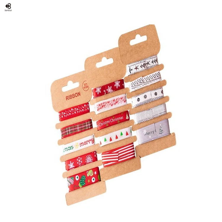 
Beheart Colors Christmas Hot Stamping Bow Diy Packaging Cake Box Decoration Ribbon Mixer 