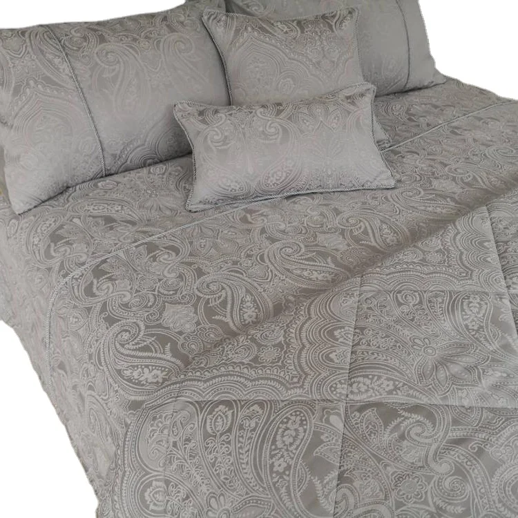 Paisley polycotton jacquard comforter set for living room
