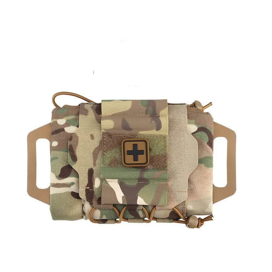 Outdoor Quick-pull CS Tactical Durable Travel MOLLE Accessory Bag Mountaineering Medical Bag