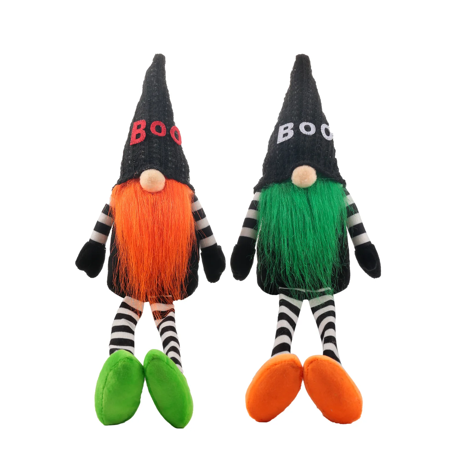 Halloween decorations Leggy faceless figure Black witch cape hat Halloween table decorations gift