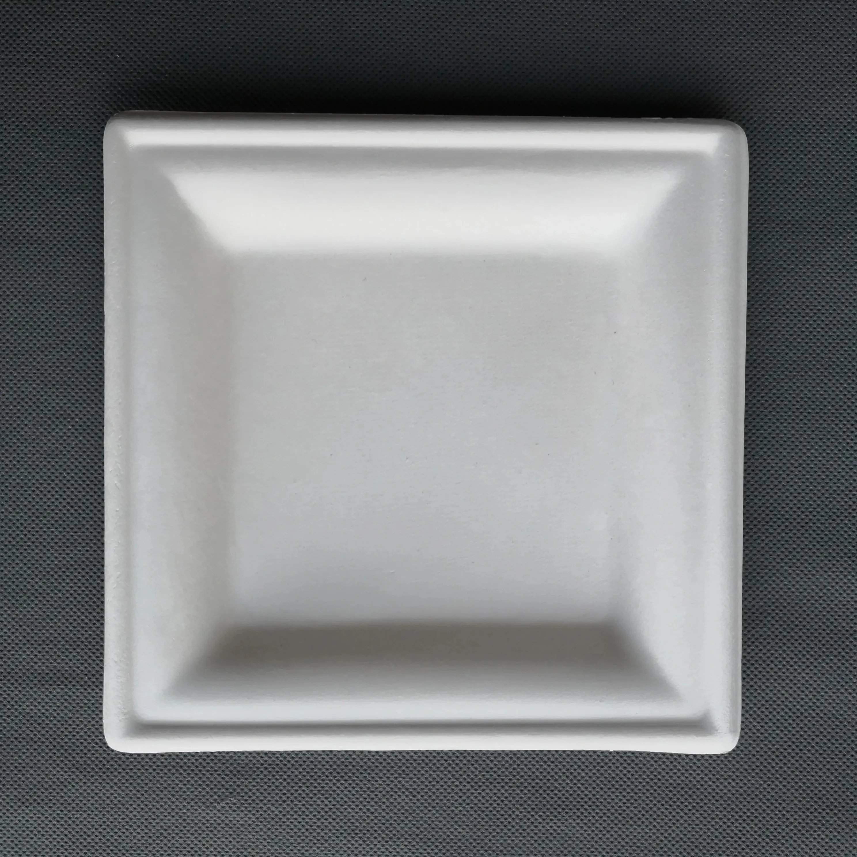 6Inch 8Inch 10Inch Square Compostable Tableware Sugarcane Bagasse Disposable Hot Plate Making Paper Plates