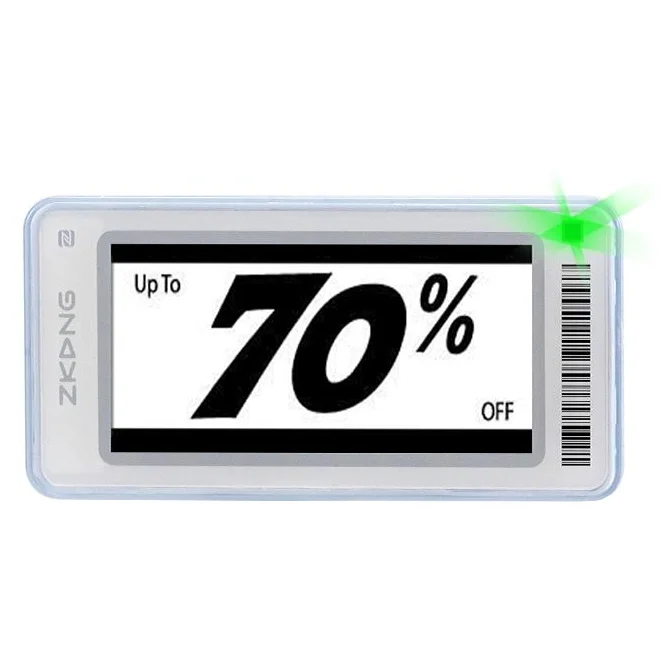 Zkong Fashion 2.1 inch electronic shelf label supermarket digital esl electronic price tag