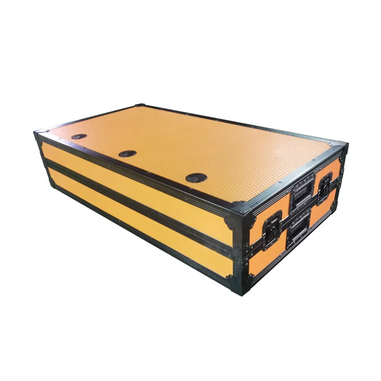Black orange DJ Z-Table  Flight Case with  Table Portable