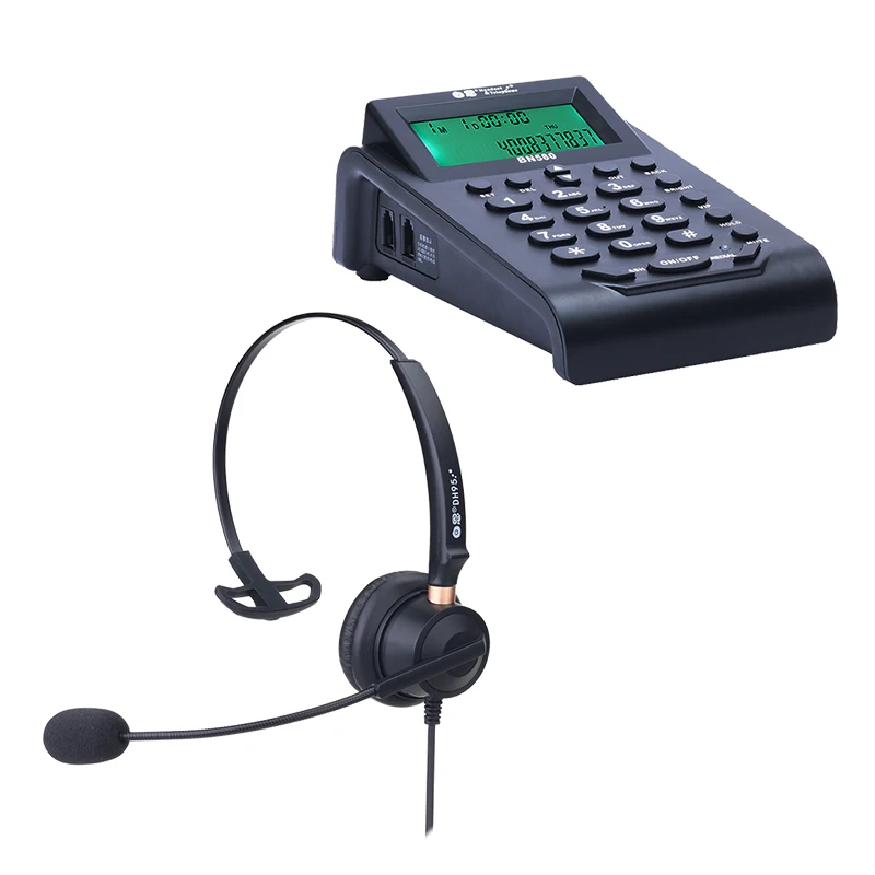 
Bn580 + dh95 noise reduction headset call center equipment headset phone for Use of telephone line 