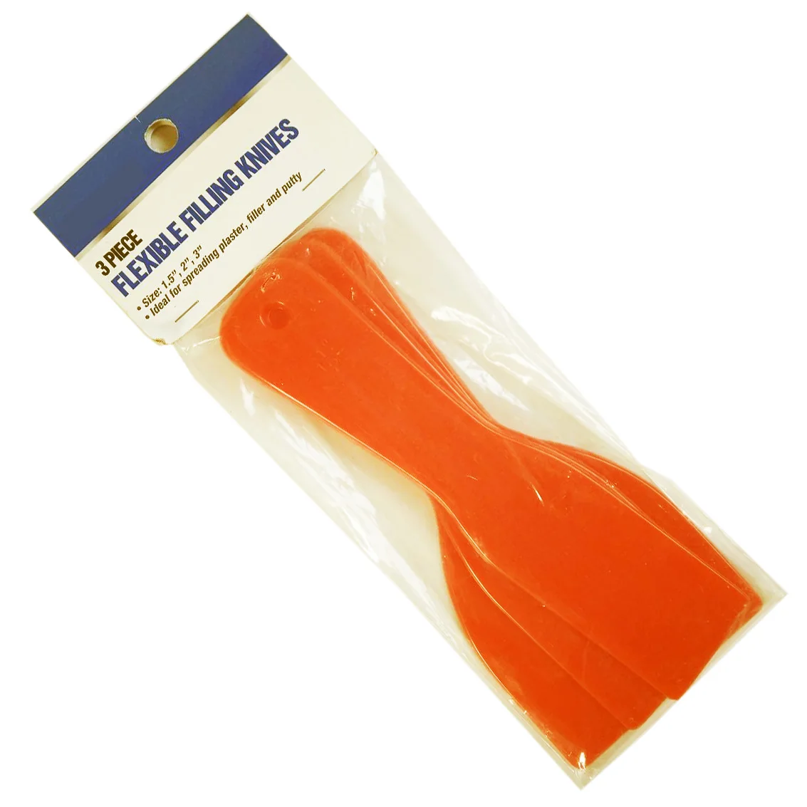 3PCS Red White Yellow Abs Plastic Flexible Filling Knives Ideal for Spreading Plaster filter and putty