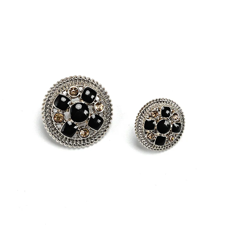 Hot sale snap button pearl metal gold fancy buttons for clothes