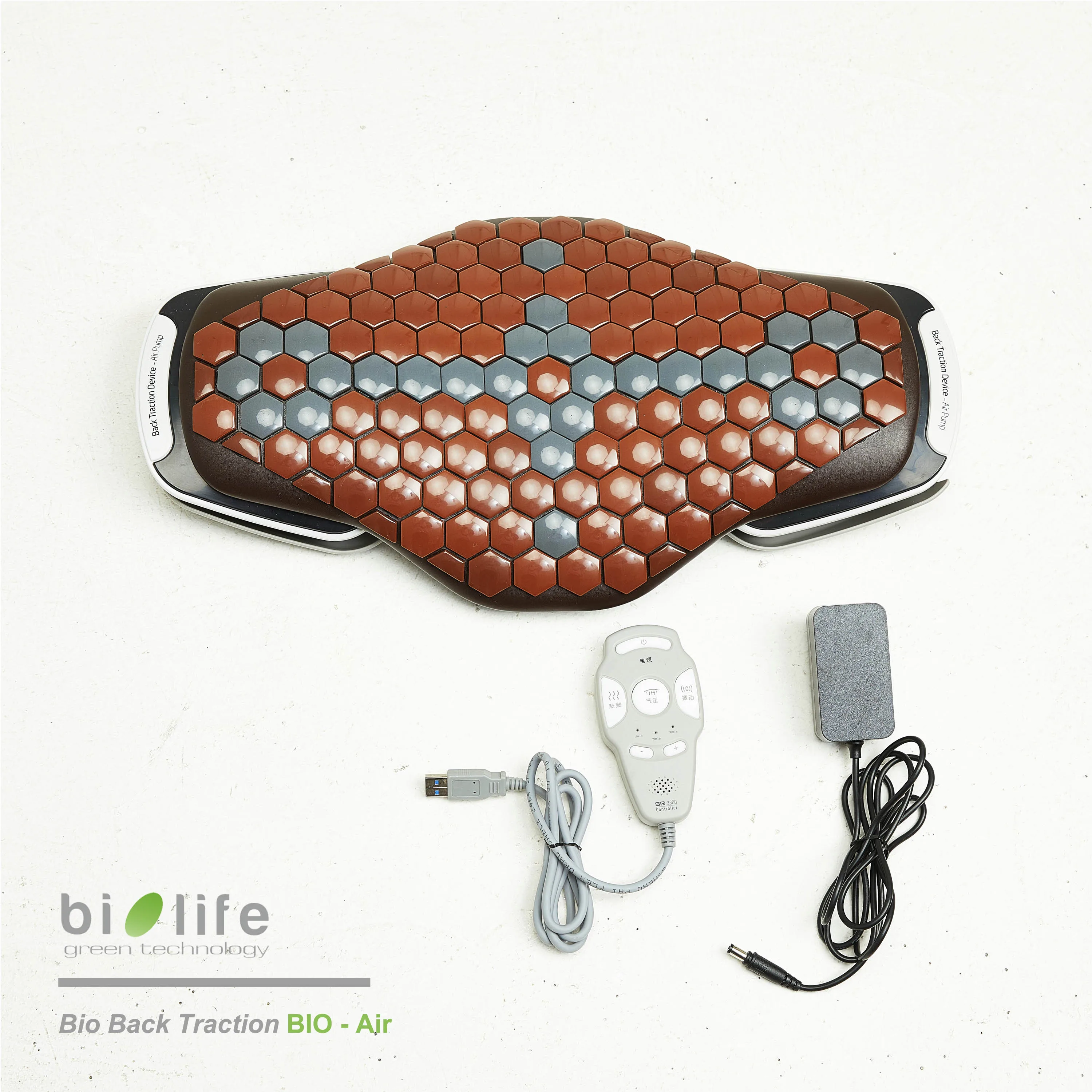 Korea Luxury Germanium Bio Healthcare Therapy Massage Acupressure Tourmaline Stone Back Traction