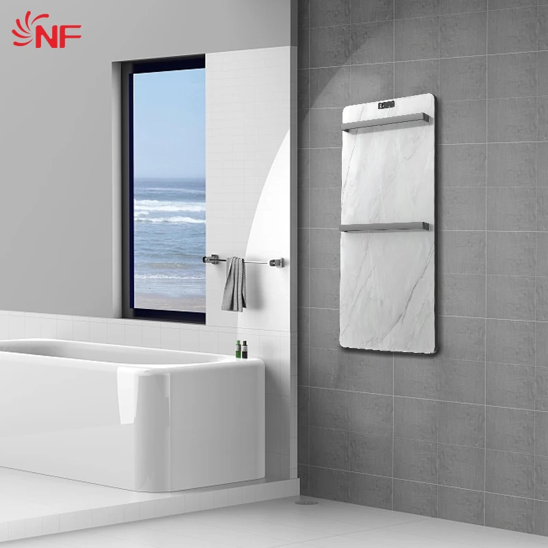 Smart Heated Towel Rail Wall Mounted Electric Towel Rack Shelf Heated Towel Warmer