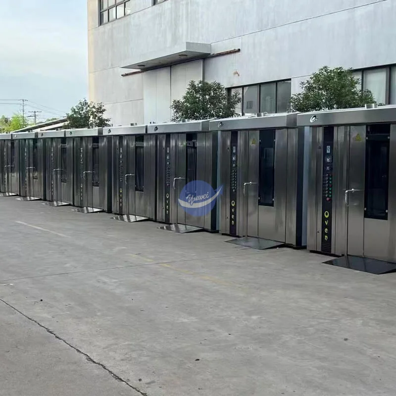 Автоматическая Вращающаяся печь 32 лоток газовая из нержавеющей стали цифровая Поворотная конвекционная