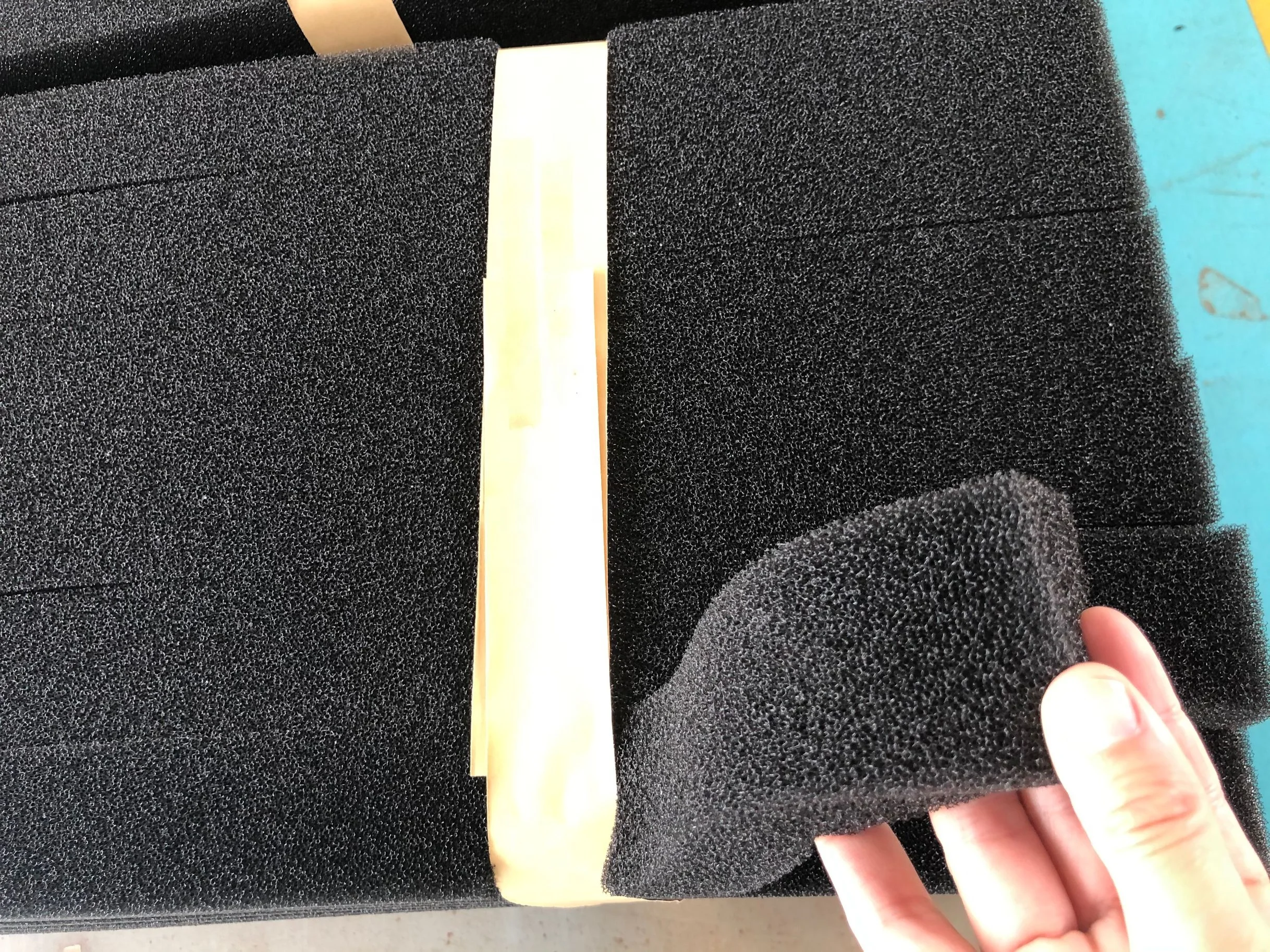 New FenceFarm hydroponic vertical garden.Open cell foam ZIP grow