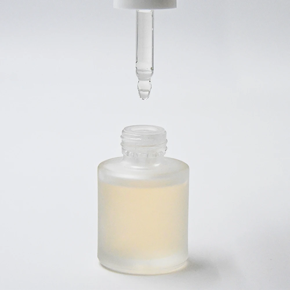 High Quality 20ml Pink White Black Green Purple Yellow Frosted Empty Round Glass Cosmetic Dropper Bottle for Essential Oil