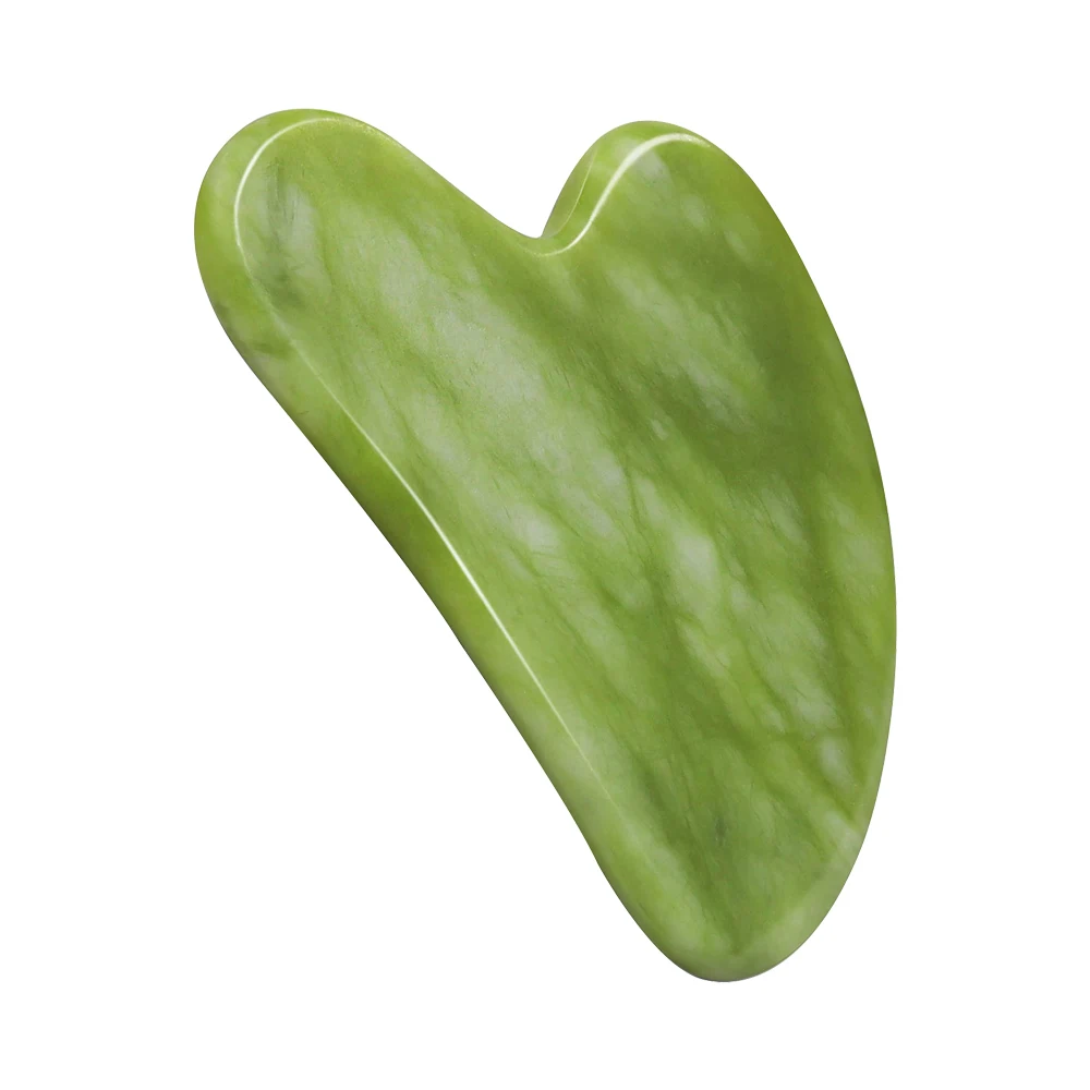 100% Natural Jade Gua Sha A+ Quality Rose quartz Gua Sha Facial Tool Guasha stone Massage tool set