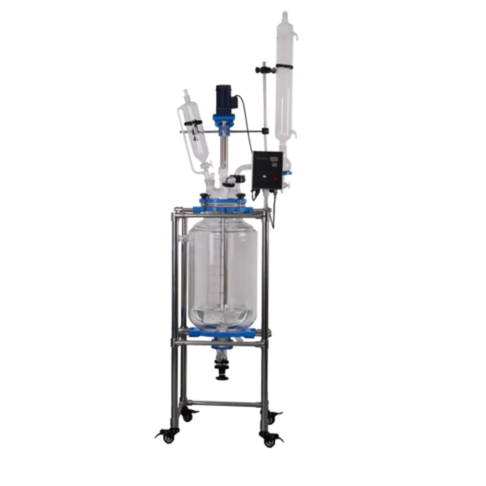 
Lab Chemical Double Glass Jacket Reactor Equipment 