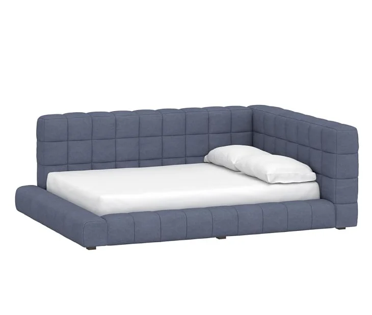 Big Headboard Modern Double Bed Beds Frame Modern Italian  Luxury Double King Size Bed