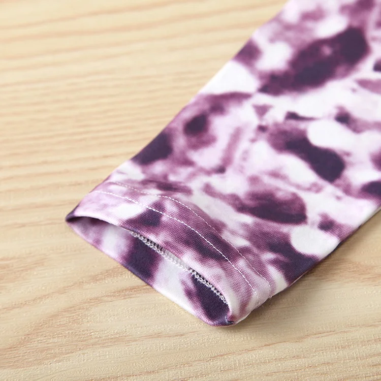 Hot Selling Girls Cartoon Printing Halloween Children Hole Jeans Two Piece Kids Clothes Set