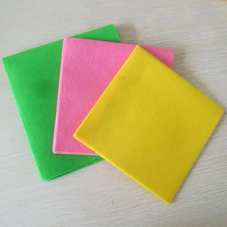 heavy weight viscose polyester needle punched non woven durable clean cloths