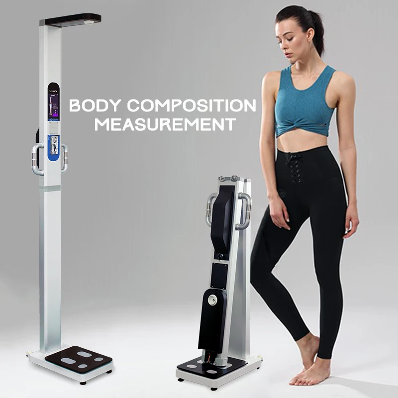 Factory supply coin-operated Ultrasound weight and height scale body fat water muscle analyzer