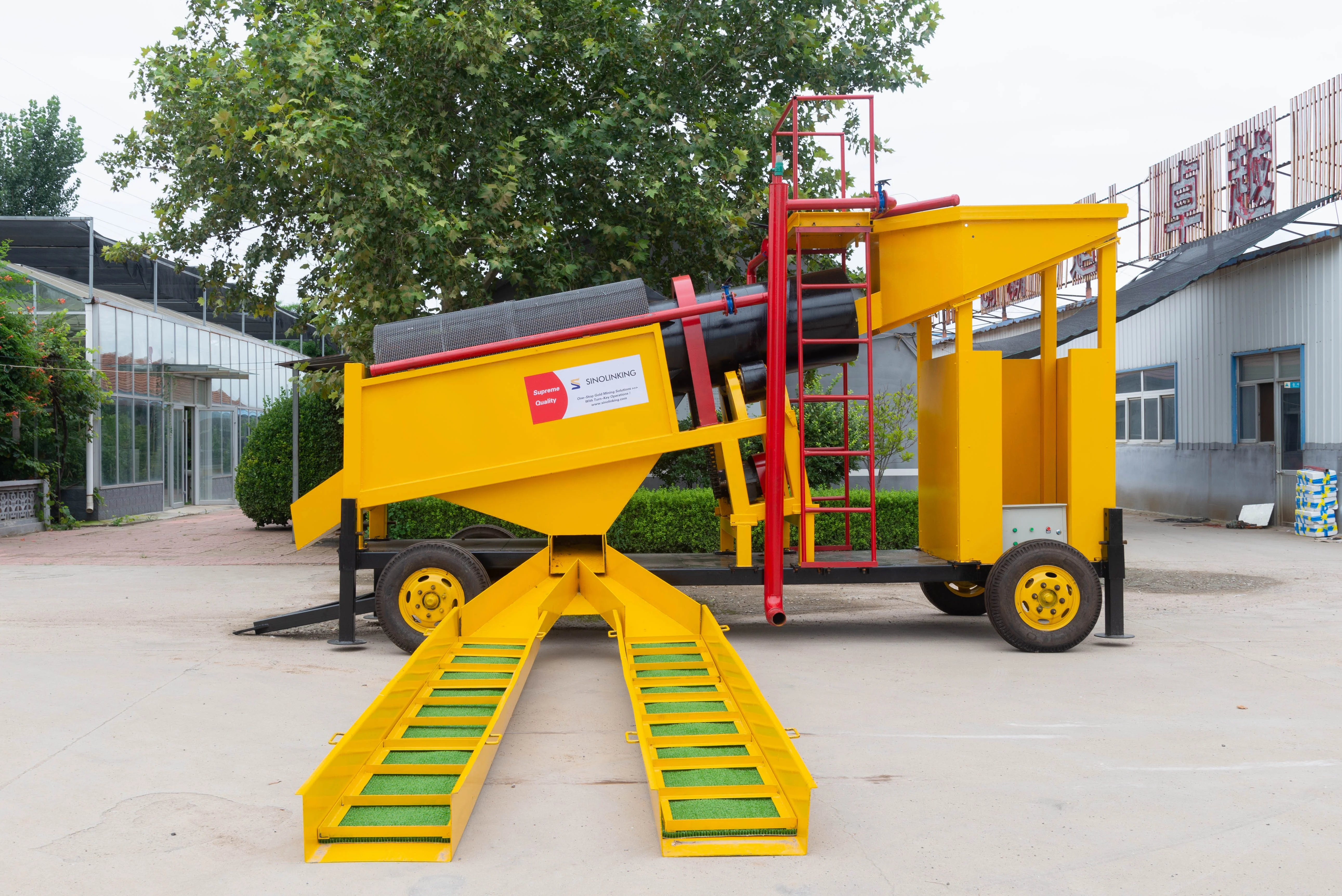 Россыпное Золото Промывочный Барабан машины для завода по переработке