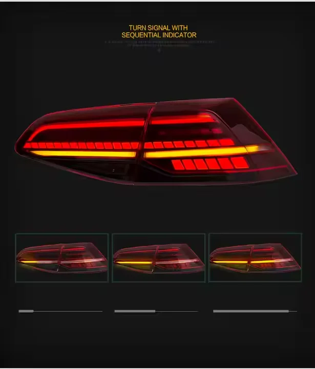 Tail Light Assembly For VW Golf 7 2016- up LED Brake Signal light Tuning Parts Car Rear Lamp System