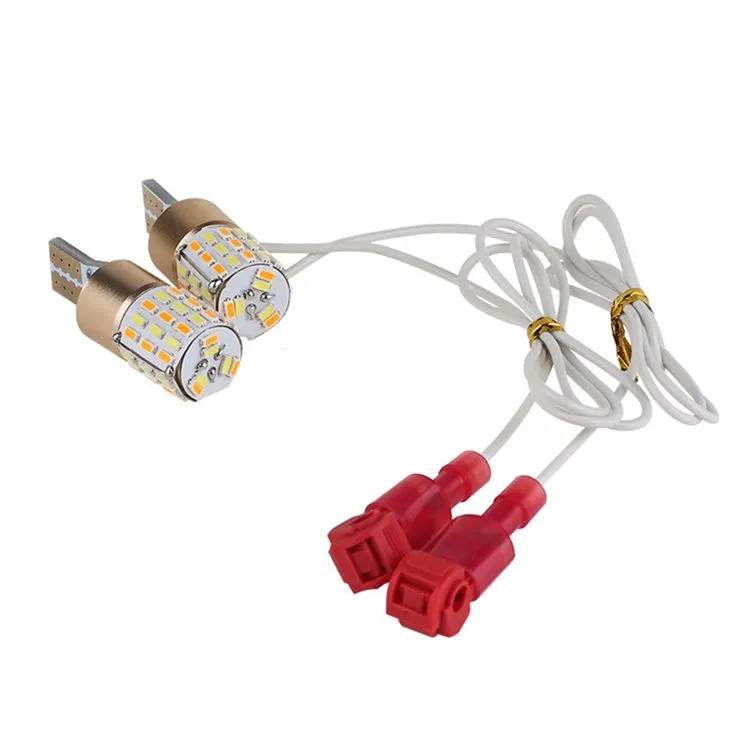 Motorcycle Highlight LED T10 3014 54SMD SET Side Marker Light Dual Color t10 spotlight motorcycle lighting system
