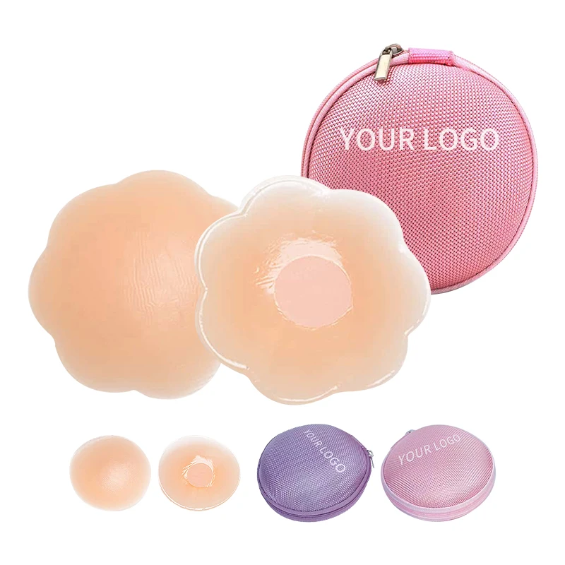 INVISFEEL Newly Launched 6.5cm Invisible Push-Up Gathering Silicone Nipple Sticker Medical Grade Thin Nipple Cover