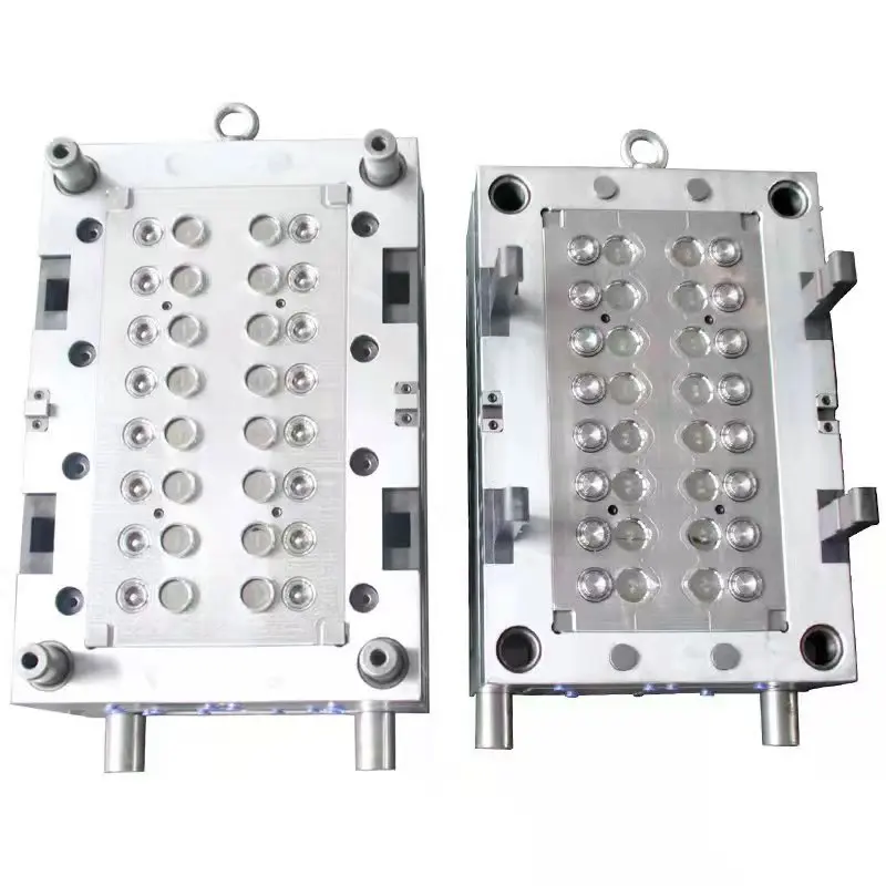 Пластиковая съедобная масляная крышка с 16 полостями литьевая пресс форма откидной крышкой