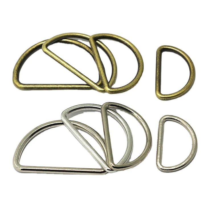 Made in China Handbag Clothing Adjustable Shoulder Strap D-shaped hook ring D buckle for belt belt accessories