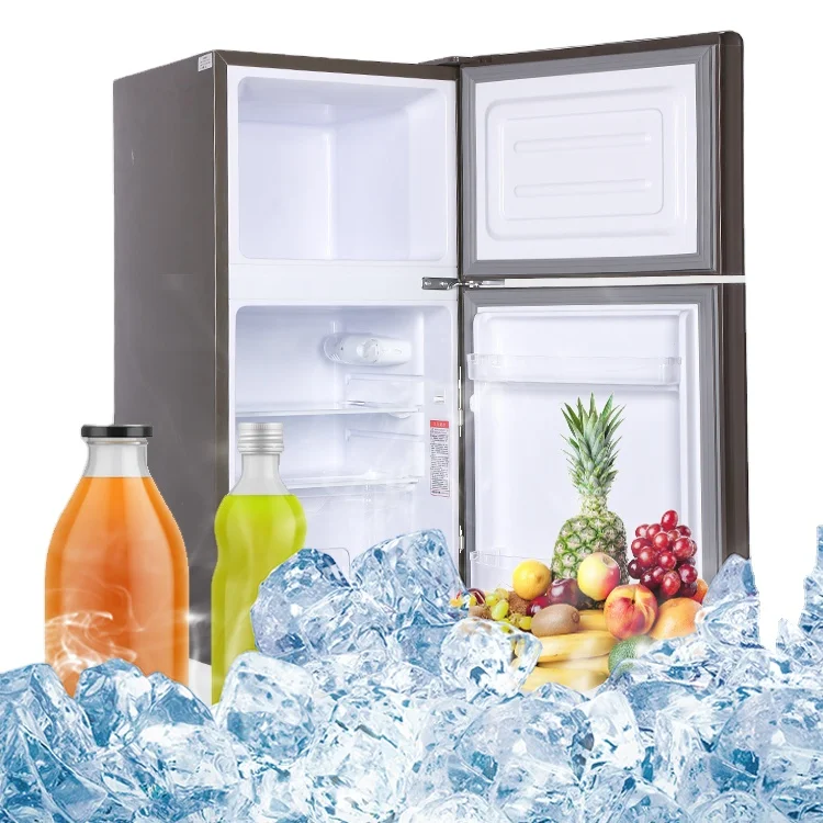 Sale refrigerator Bcd-130R tabletop fridge Double Doors Household freezer Refrigerators For Home bottom-freezer refrigerators