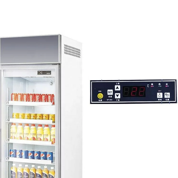 
380L Upright display refrigerators cooler small show case for beverage commercial supermarket glass door display refrigerator 