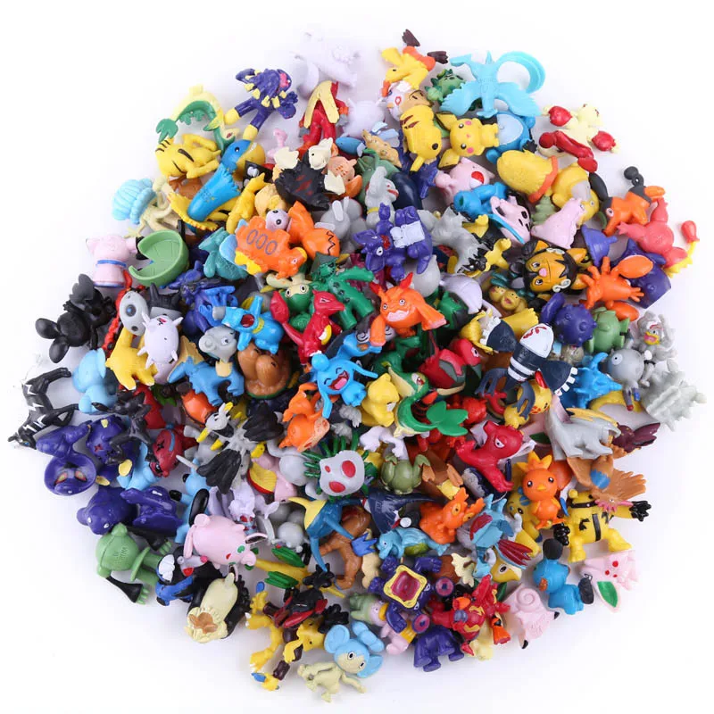 Hot Sale Good Quality 2-3 cm 144 Different Style Pokemoned Figures PVC Mini Child Toy Action Figure Poke mon for Kids