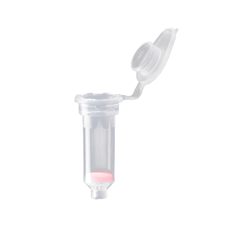 0.8ml test tube with glass fibers with four layers spin column