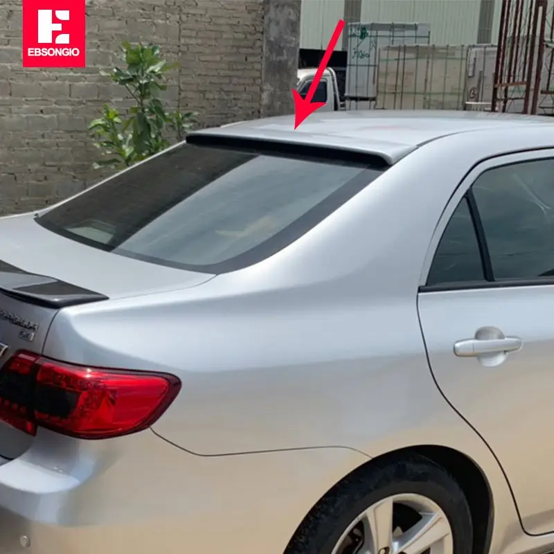 Задний спойлер на крышу для Toyota Corolla 2007 2008 2009 2010 2011 2012 2013 черный глянцевый из АБС-пластика багажника