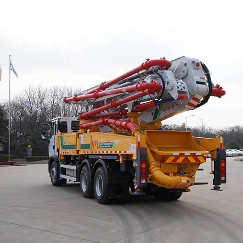 Top Brand Official 37m Truck Mounted Concrete Boom Mixer Pump HB37V Mobile Concrete Pump Car for Sale