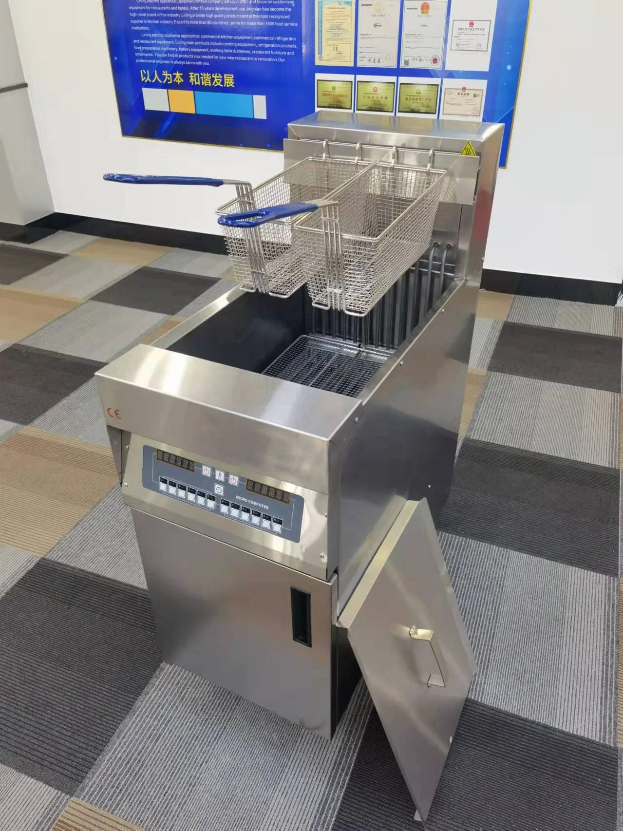 Fast food restaurant kitchen kfc automatic fryer machine