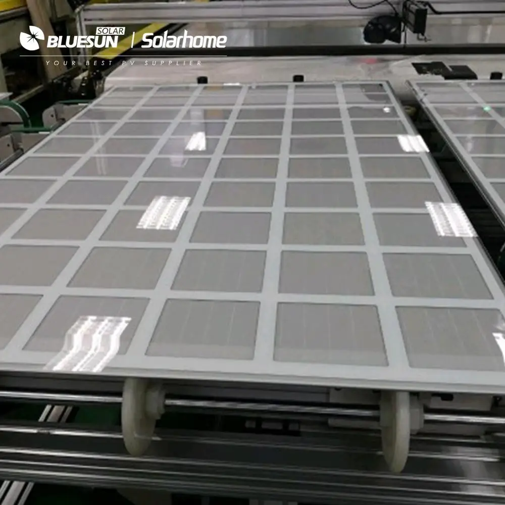 Bluesun 390 Вт BIPV прозрачная билицевая солнечная панель 40 мм толщиной стеклянная модуль 400 по хорошей цене