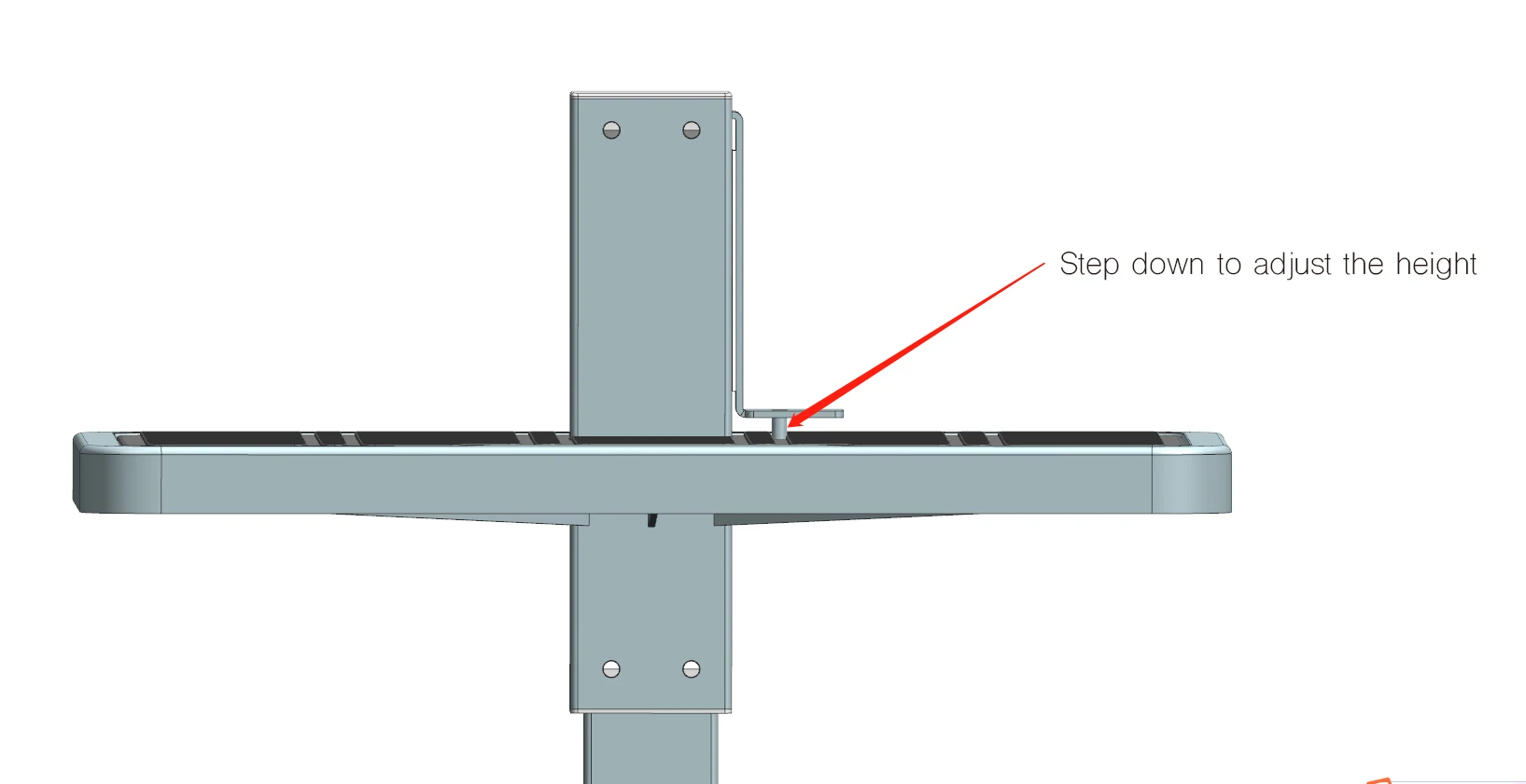 Foot Adjustable Height Footstool Office Under Desk Footrest