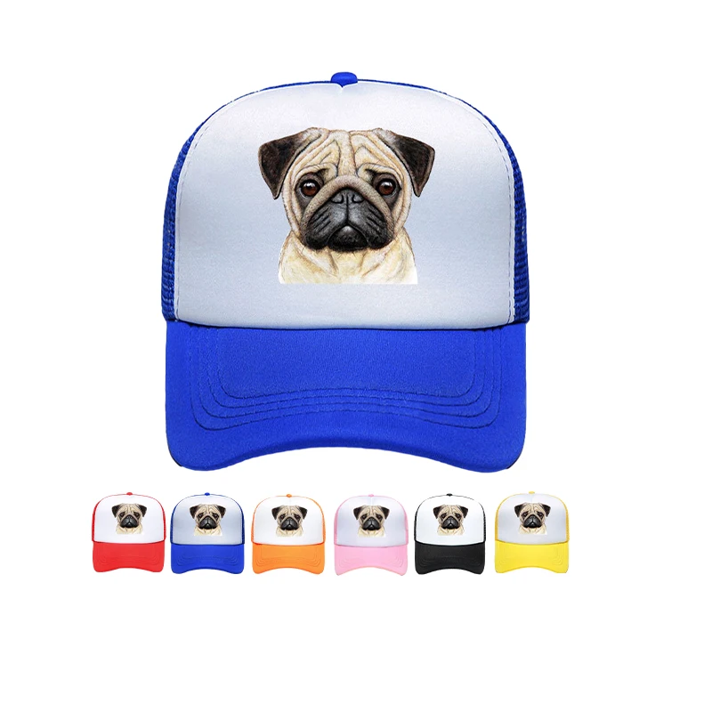 Custom Printed Logo Mesh Factory Price Sports Fashion 5 Panel Cap Men Women Adjustable Trucker Hat Wholesale