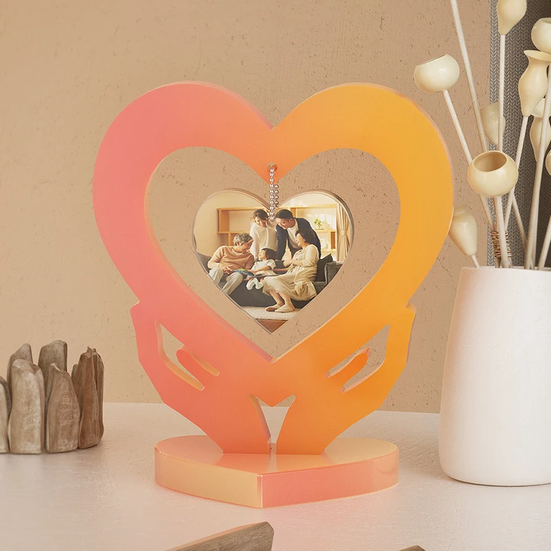 DIY Handmade Epoxy Resin Mold Heart Moon Shaped Picture Frame Arrangement Hanging Ornament Silicone Resin Molds