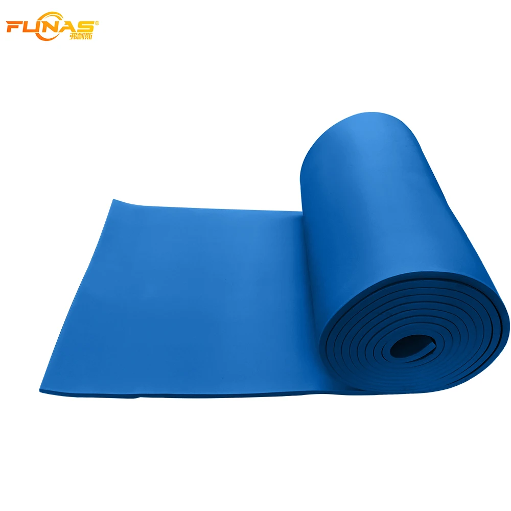 FUNAS adhesive rubber insulation air conditioner rubber foam board nitrile heat insulation material aislante termico