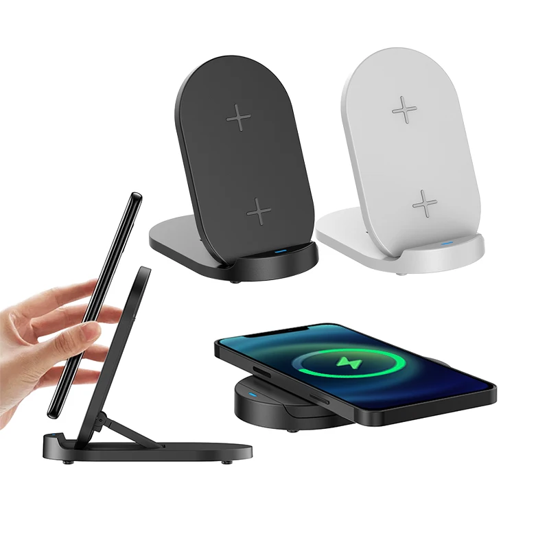 Dual-use Wireless Charging Stand Flat Stand Wireless Chargers For Mobile Phone Holder And Charging