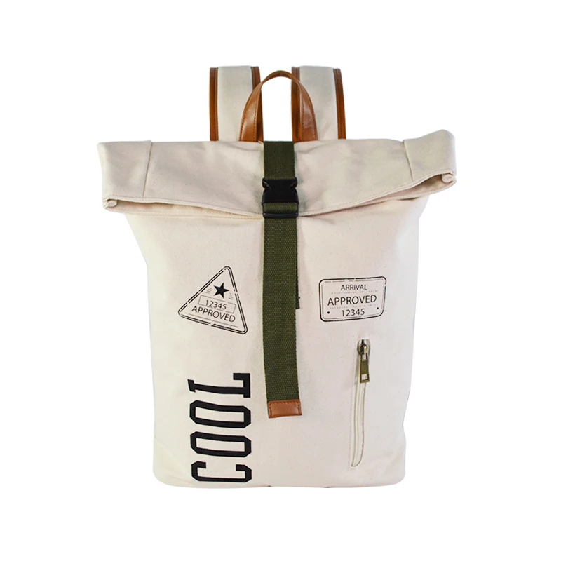 Vintage Canvas Backpack Old Fashion Backpack with Cool Printing Original Design by Senda Vietnam Bag Factory OEM/ODM Service