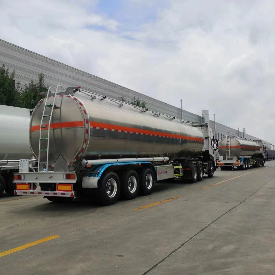 48000L/48CBM Aluminum Alloy Tanker Trailer for Oil/Fuel/Liquid  Transport